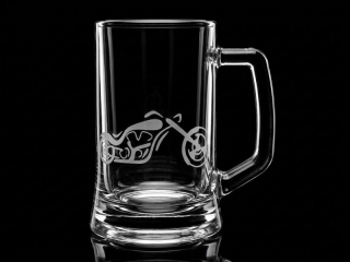 Sklenice na pivo s uchem motiv ČOPR